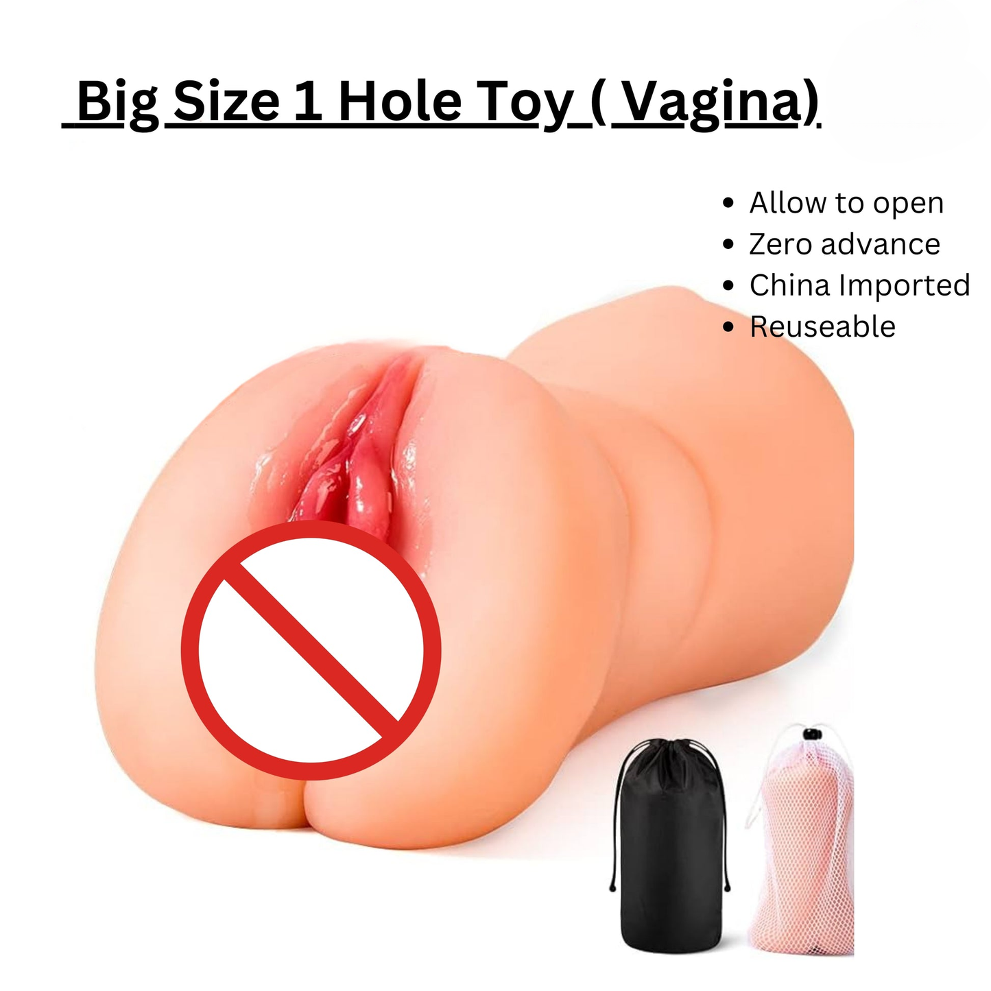 2 Hole big Ladies Toy